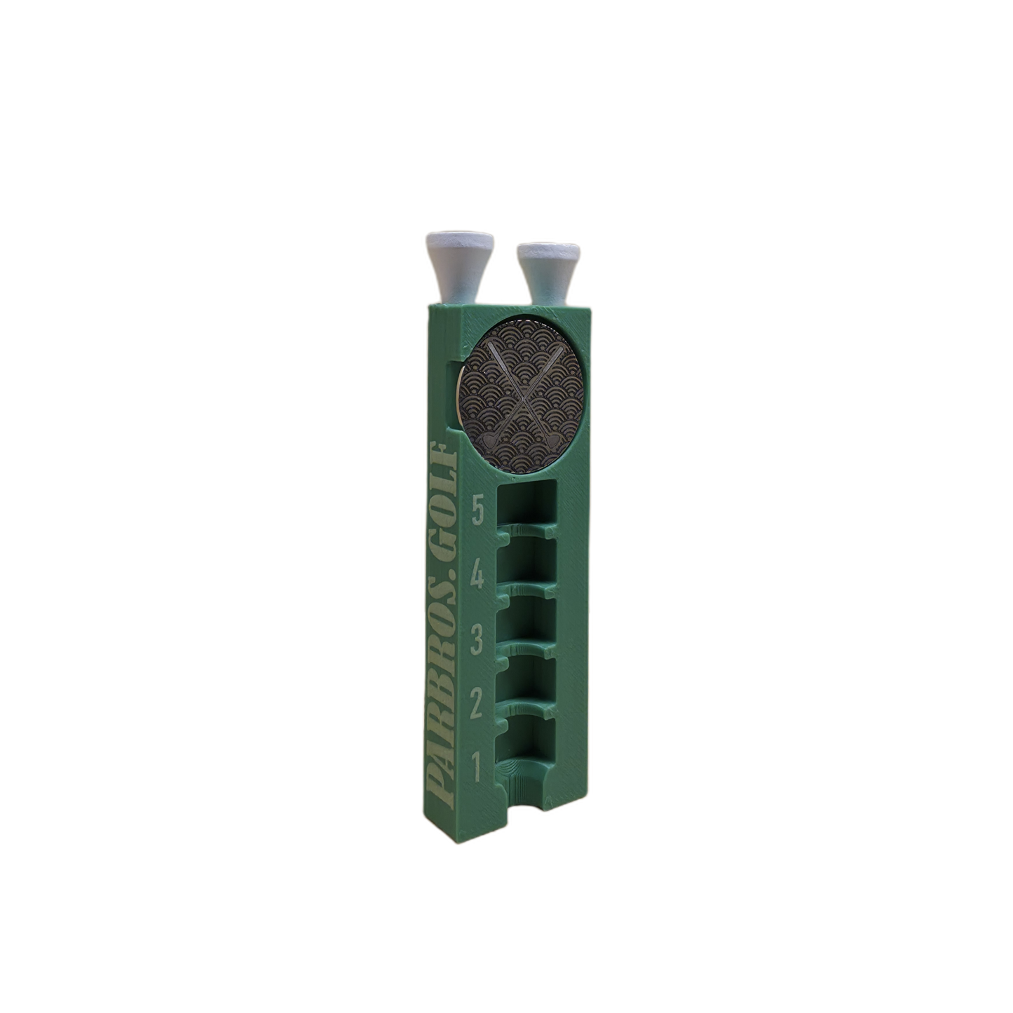 Tee Stopper with Ball Marker Holder; Set of 2
