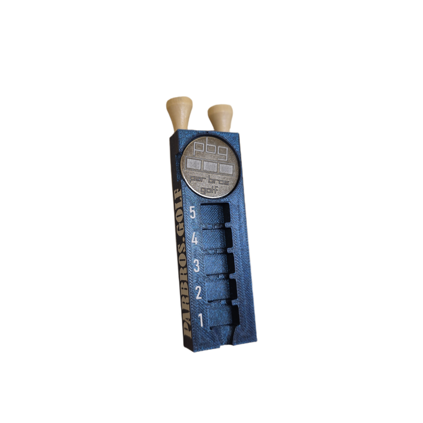 Tee Stopper with Ball Marker Holder; Set of 2