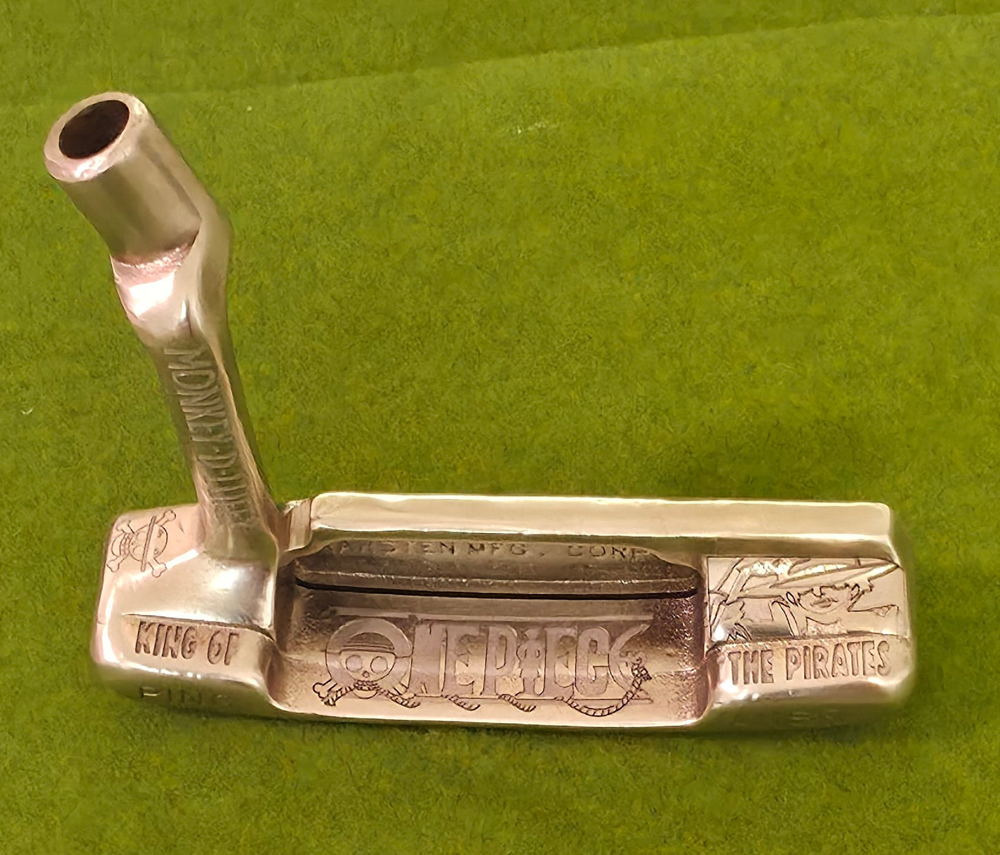 One Piece golf putter, Custom golf putter, Anime golf club, Engraved putter, Straw Hat putter, Luffy golf club, Pirate golf club, One Piece gift, Anime golfer gift, Golf putter art, Unique putter design, Laser engraved putter, Golf gift for men, Scotty style putter, Collector golf club
