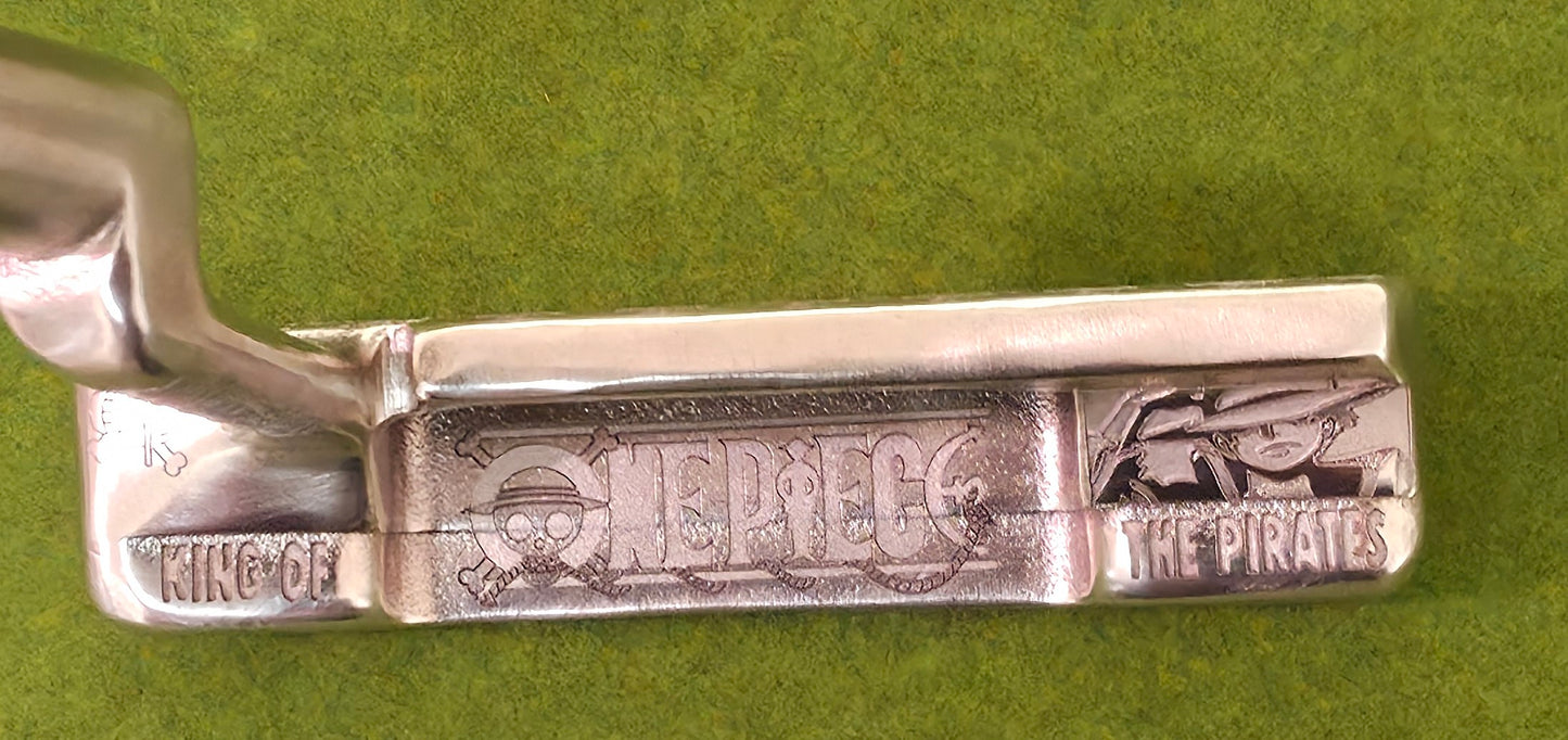 One Piece golf putter, Custom golf putter, Anime golf club, Engraved putter, Straw Hat putter, Luffy golf club, Pirate golf club, One Piece gift, Anime golfer gift, Golf putter art, Unique putter design, Laser engraved putter, Golf gift for men, Scotty style putter, Collector golf club