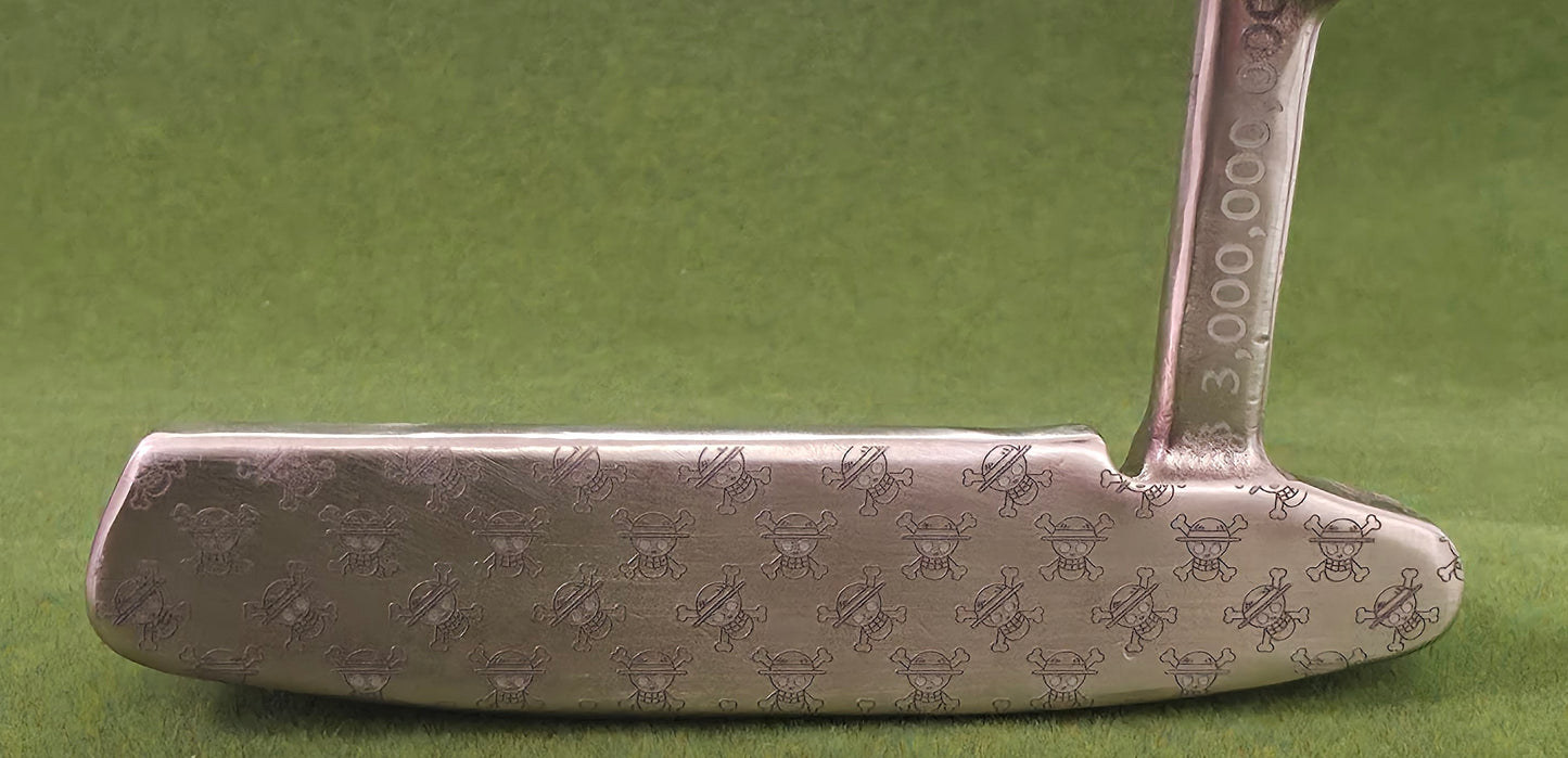 One Piece golf putter, Custom golf putter, Anime golf club, Engraved putter, Straw Hat putter, Luffy golf club, Pirate golf club, One Piece gift, Anime golfer gift, Golf putter art, Unique putter design, Laser engraved putter, Golf gift for men, Scotty style putter, Collector golf club