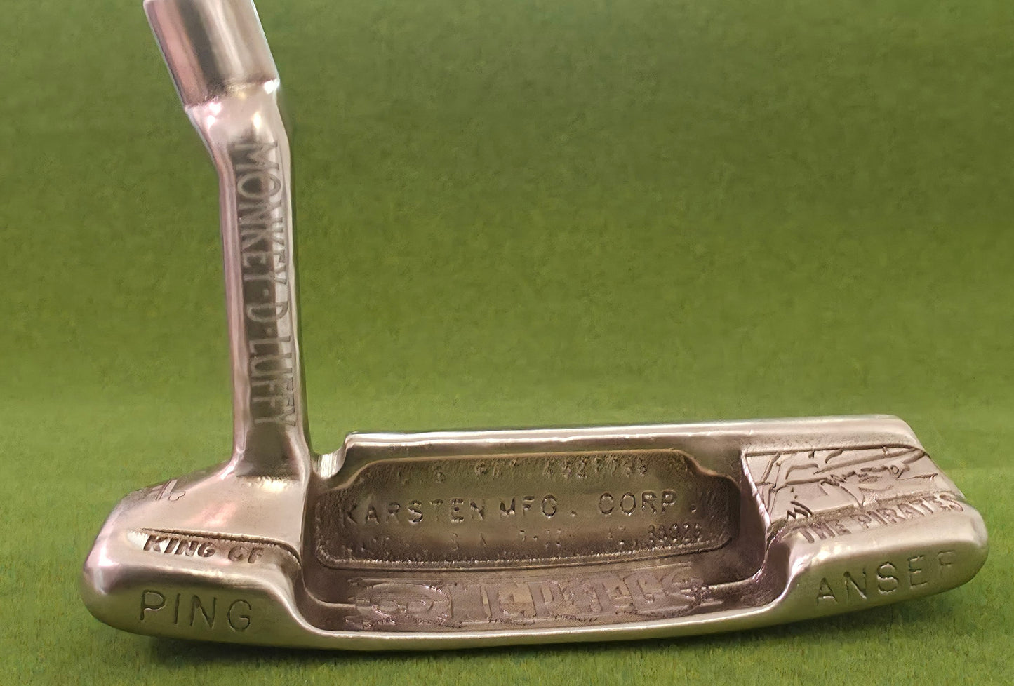 One Piece golf putter, Custom golf putter, Anime golf club, Engraved putter, Straw Hat putter, Luffy golf club, Pirate golf club, One Piece gift, Anime golfer gift, Golf putter art, Unique putter design, Laser engraved putter, Golf gift for men, Scotty style putter, Collector golf club