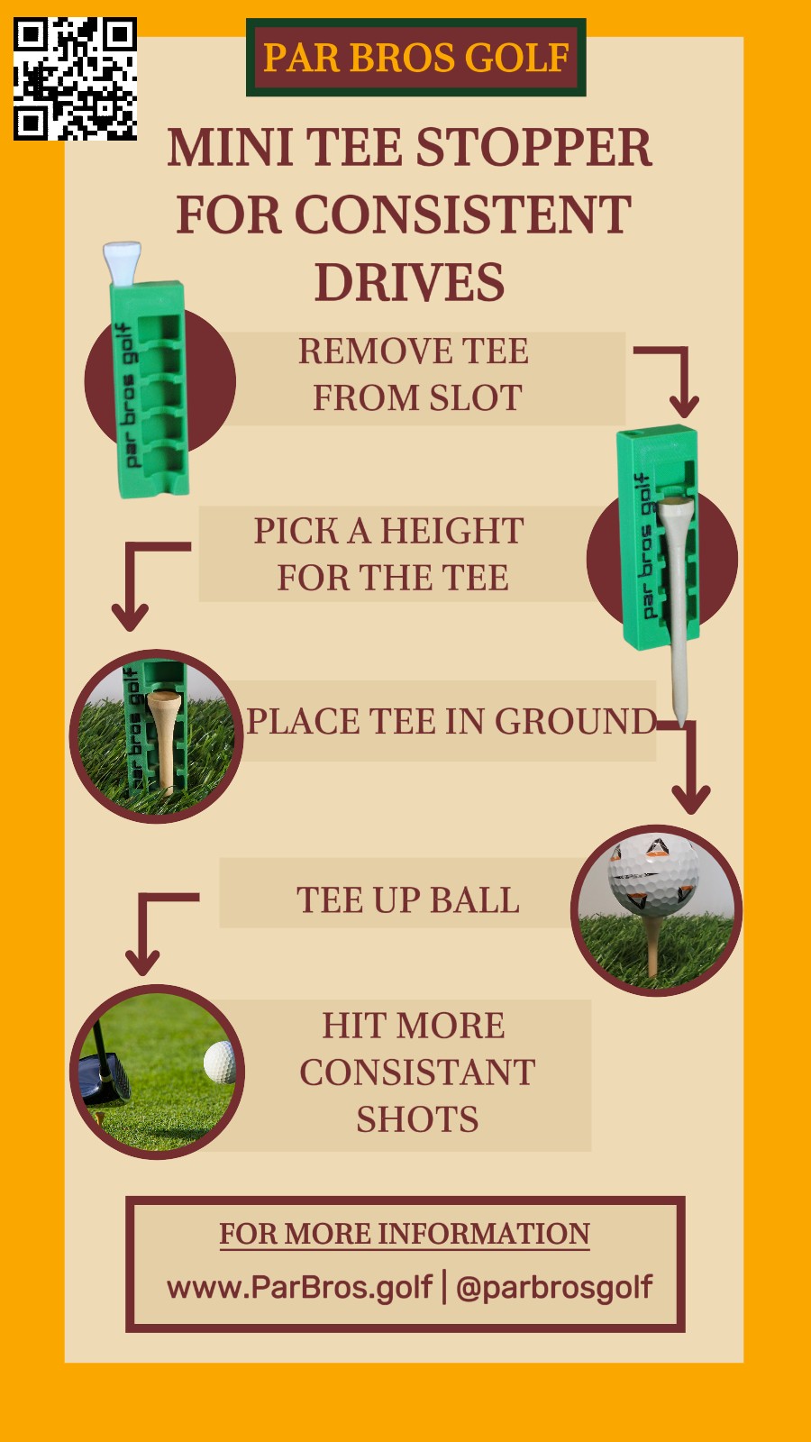 Tee Stopper with Ball Marker Holder; Set of 2