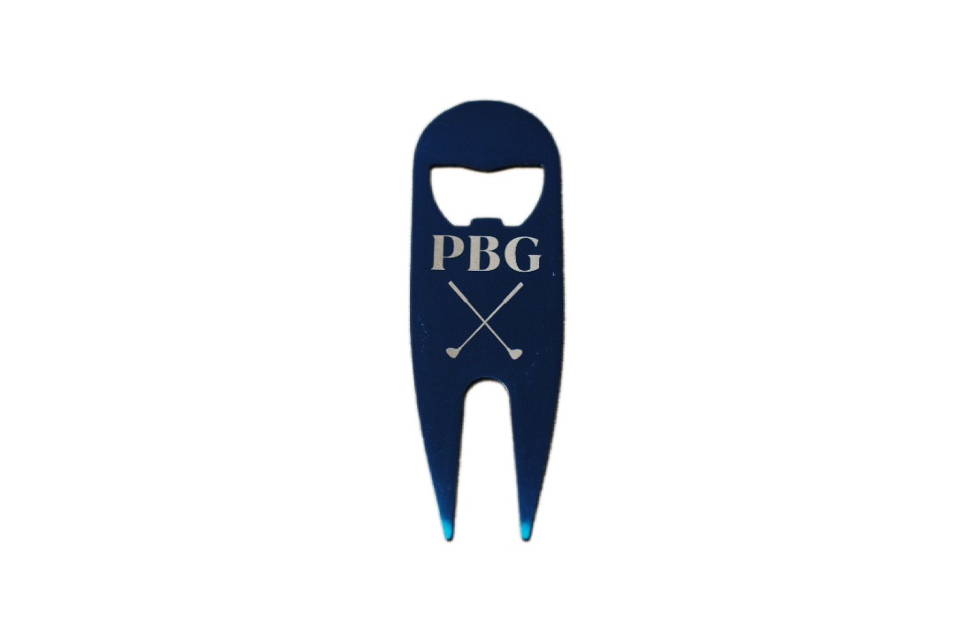 Custom Divot Tool with Bottle Opener; Avilable in Red, Black, Blue, Purple, Silver