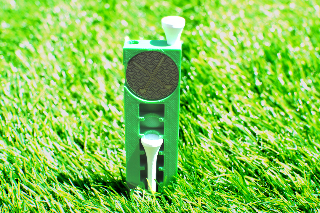 Tee Stopper with Ball Marker Holder; Set of 2