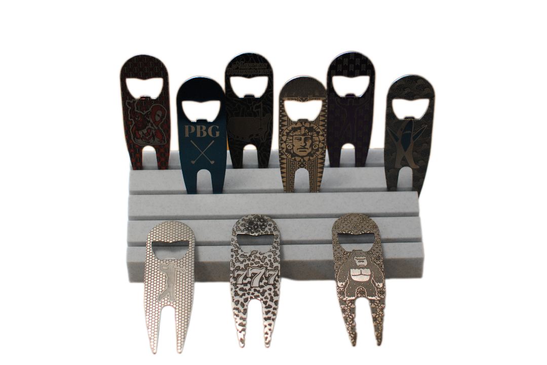Custom Divot Tool with Bottle Opener; Avilable in Red, Black, Blue, Purple, Silver