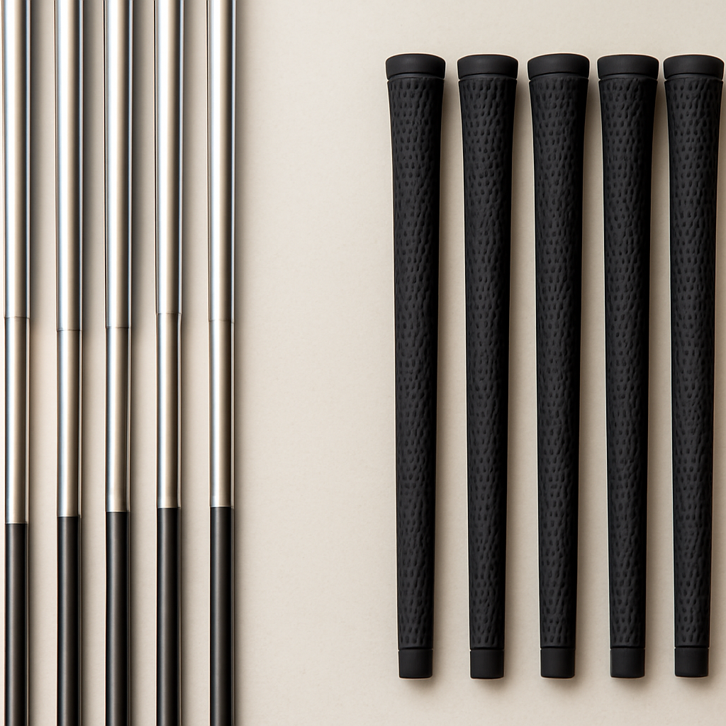 *Add on product* Grip and Shaft Upgrade - Basic Golf Club Grip with Shaft Installed onto putter head - Includes Shaft, Grip and Shipping
