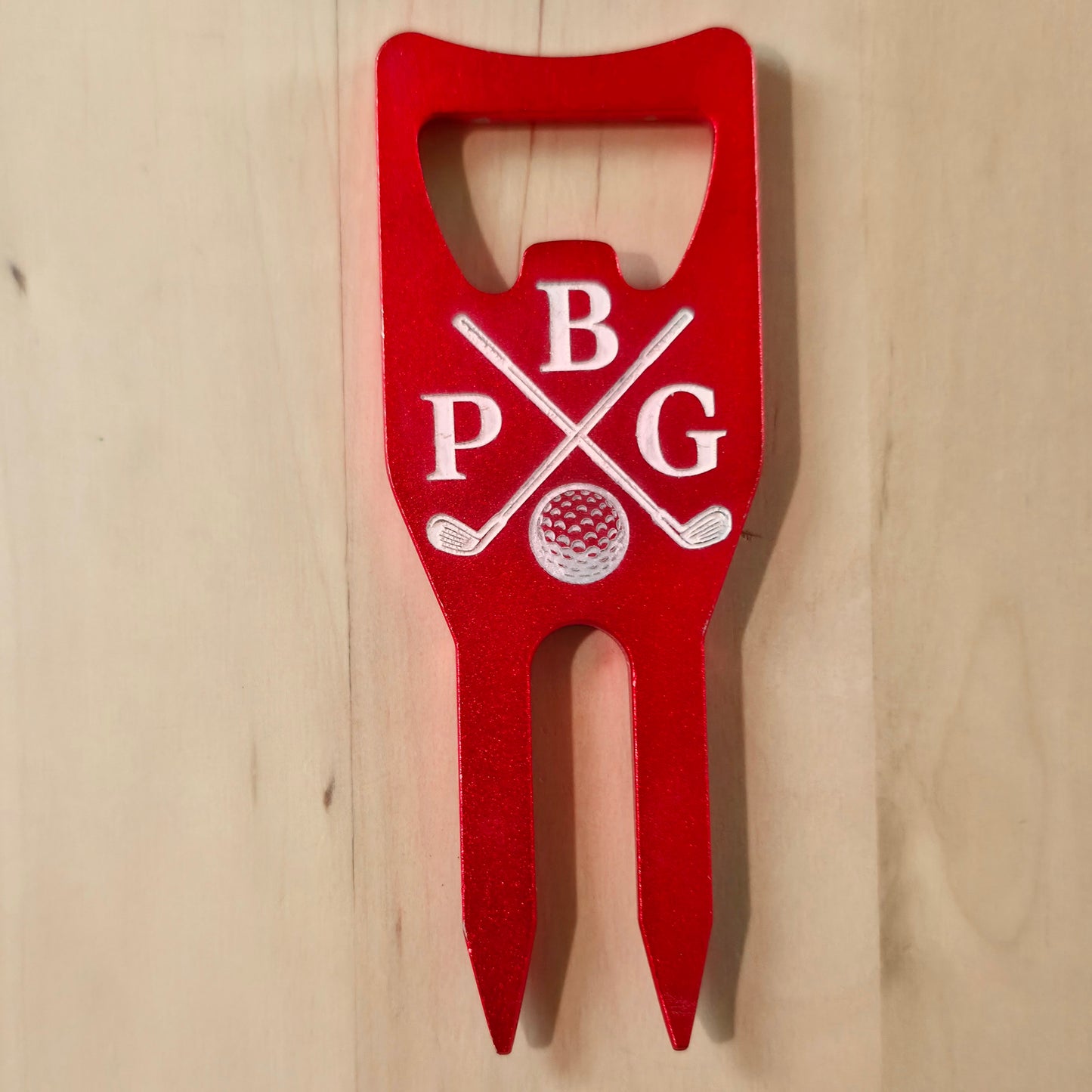 Custom Engraved - 3-in-1 Divot Tool with Ball Marker Holder and Bottle Opener