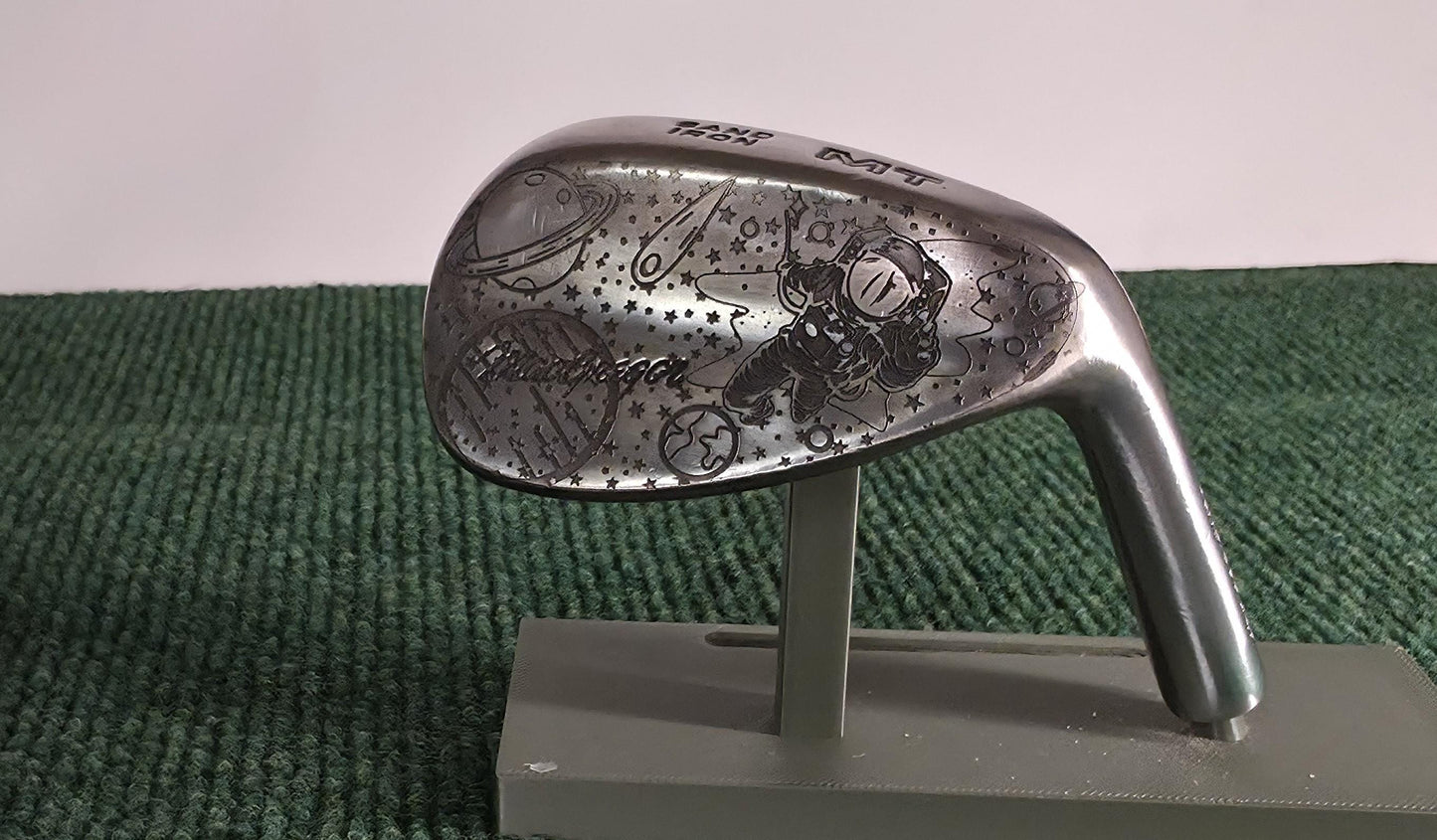 Custom Engraved Space Sand Wedge: Galaxy Astronaut Design - Golf Gift