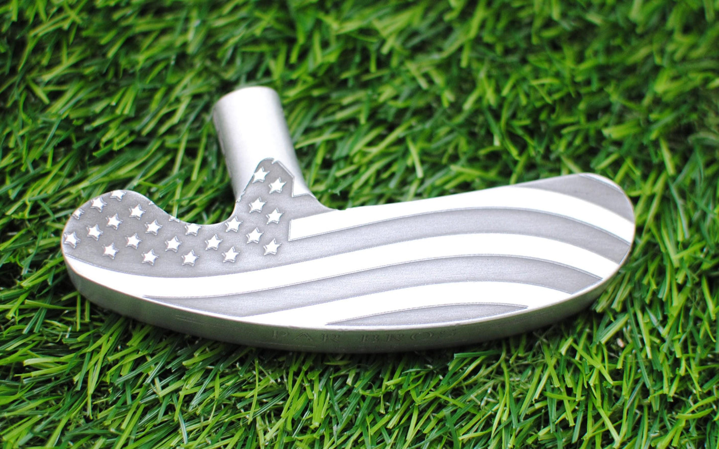 Engraved American Flag Golf Putter: Patriotic USA Eagle Design