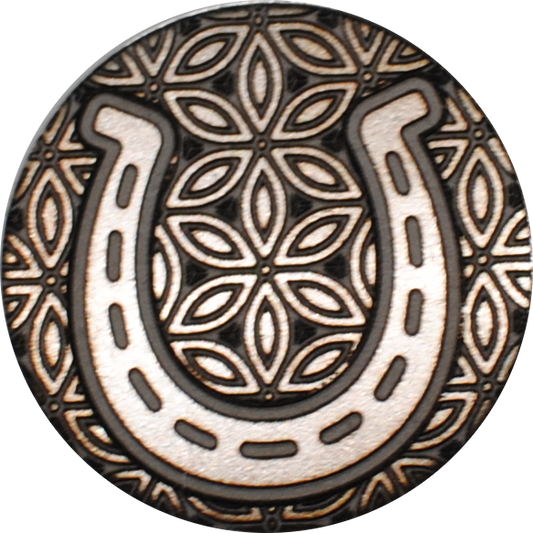 Horse Shoe - Engraved Golf Ball Marker