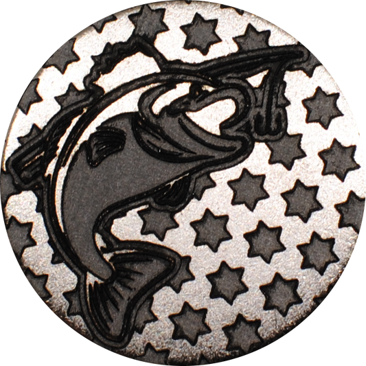 Fishing - Engraved Golf Ball Marker