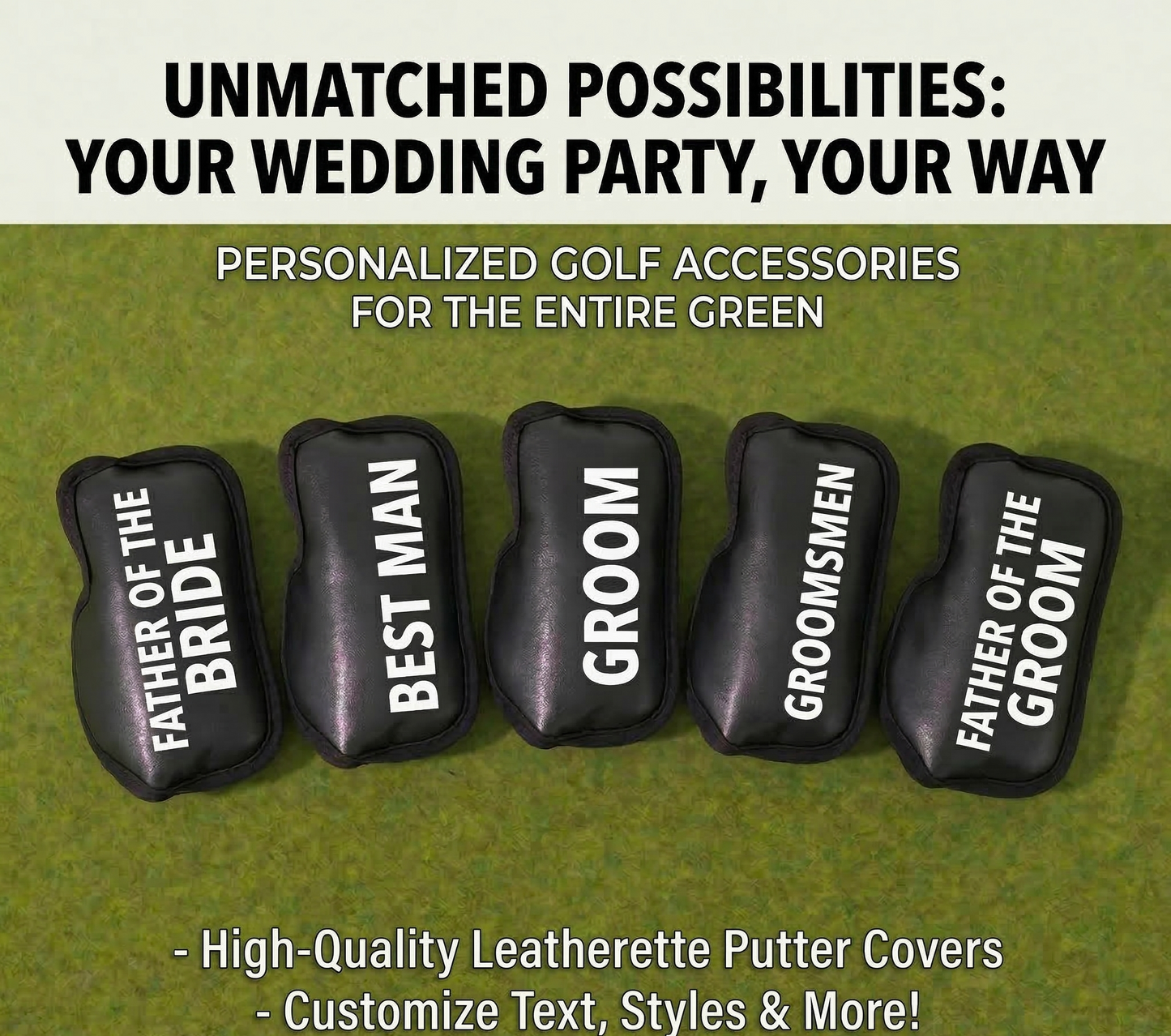 Personalized Groomsmen Golf Gift Set: Engraved Putter & Accessories