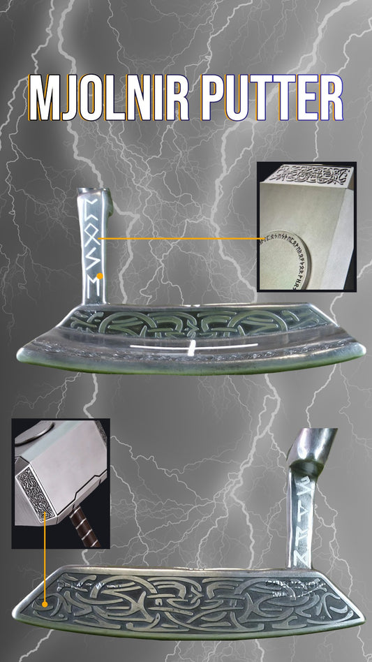 Mjolnir Putter – Custom Engraved Norse-Inspired Putter Head
