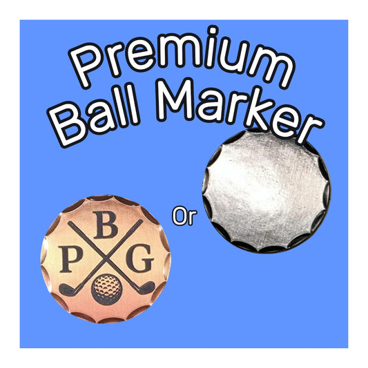 Premium Ball Marker - Silver or Copper Finish
