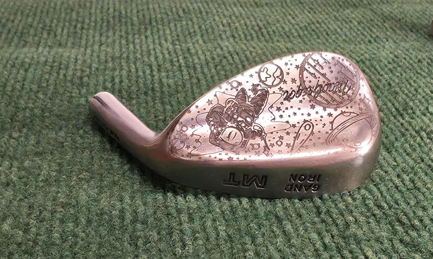 Custom Engraved Space Sand Wedge: Galaxy Astronaut Design - Golf Gift