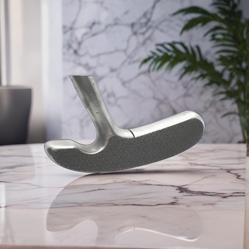 Engraved Classic Patterned Putter Head Two-Way Design for Right and Left Handed Golfers