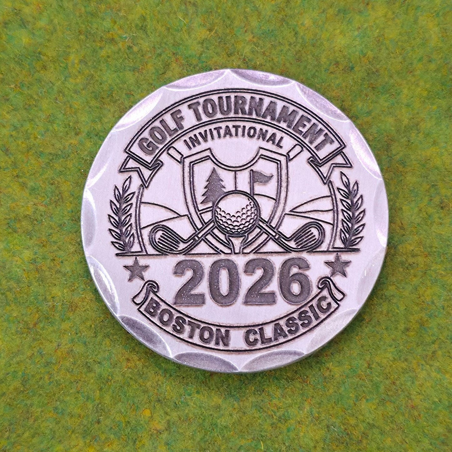 Customizable Golf Tournamnet - Premium Ball Marker (Non- Magnetic)