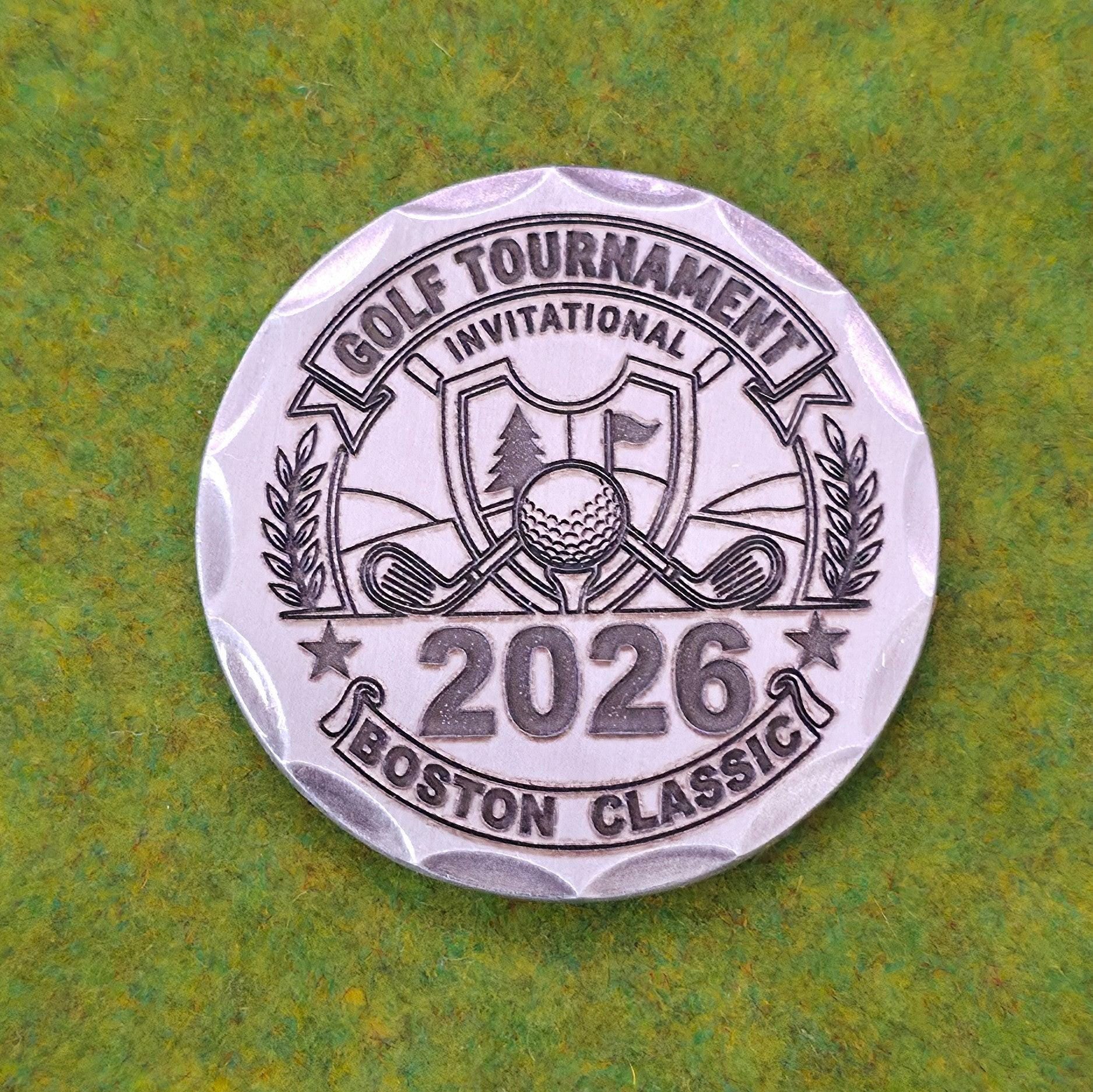 Customizable Golf Tournamnet - Premium Ball Marker (Non- Magnetic)