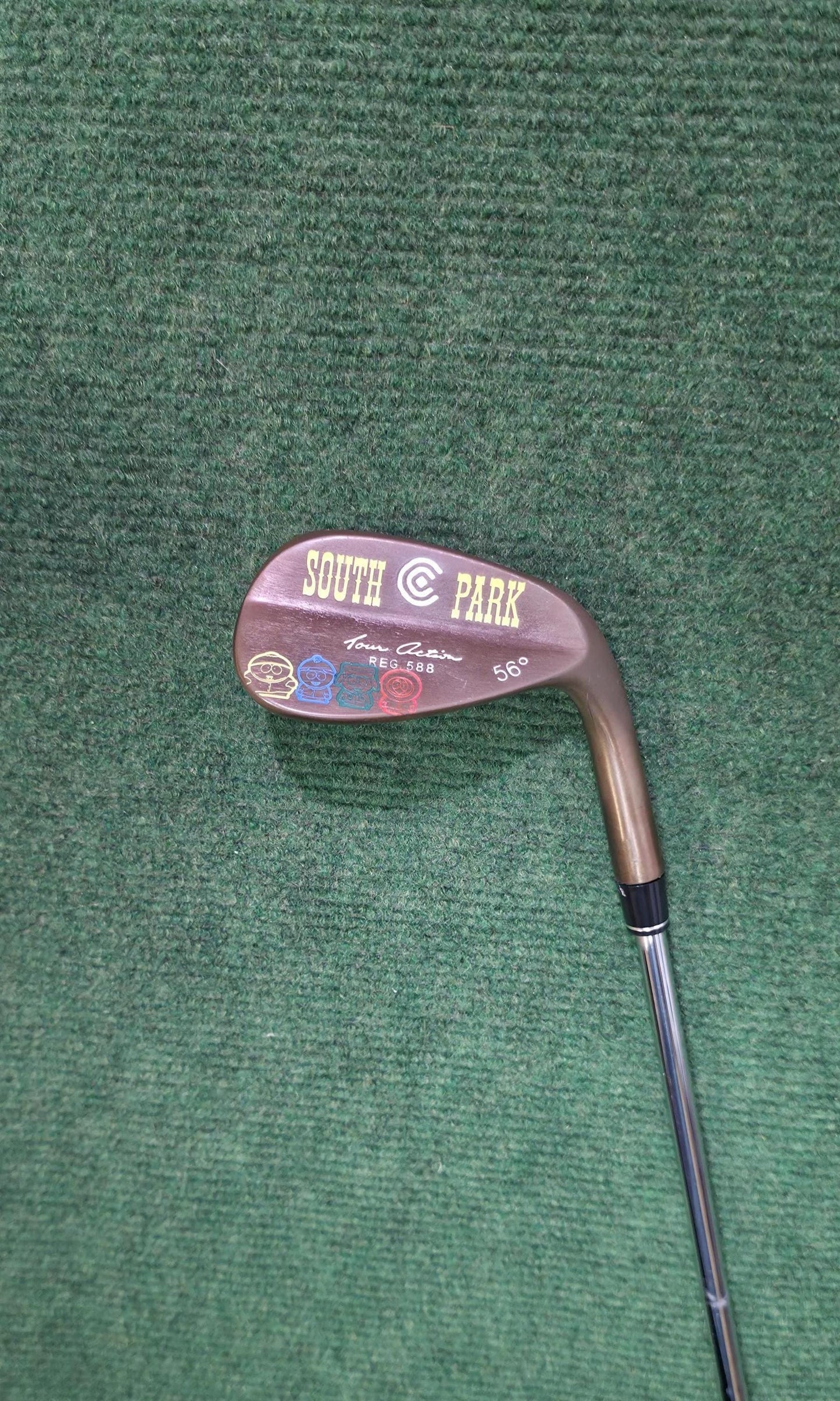 Custom Cartoon Themed Cleveland Tour Action 588 - 56 RH Golf Wedge - Collectible Cartman, Kyle, Stan, Kenny Wedge