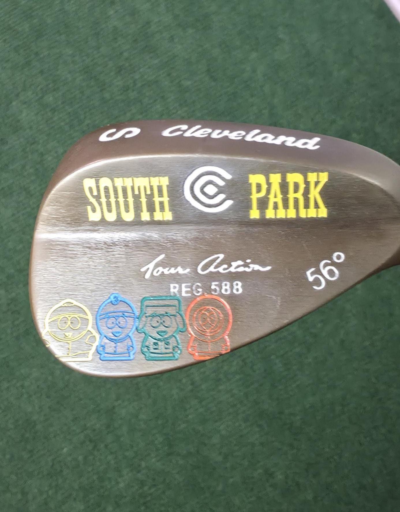 Custom Cartoon Themed Cleveland Tour Action 588 - 56 RH Golf Wedge - Collectible Cartman, Kyle, Stan, Kenny Wedge