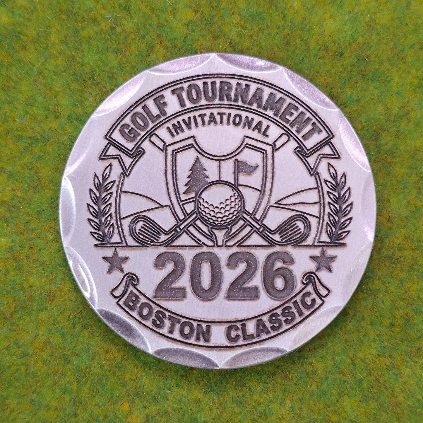 Customizable Golf Tournamnet - Premium Ball Marker (Non- Magnetic)