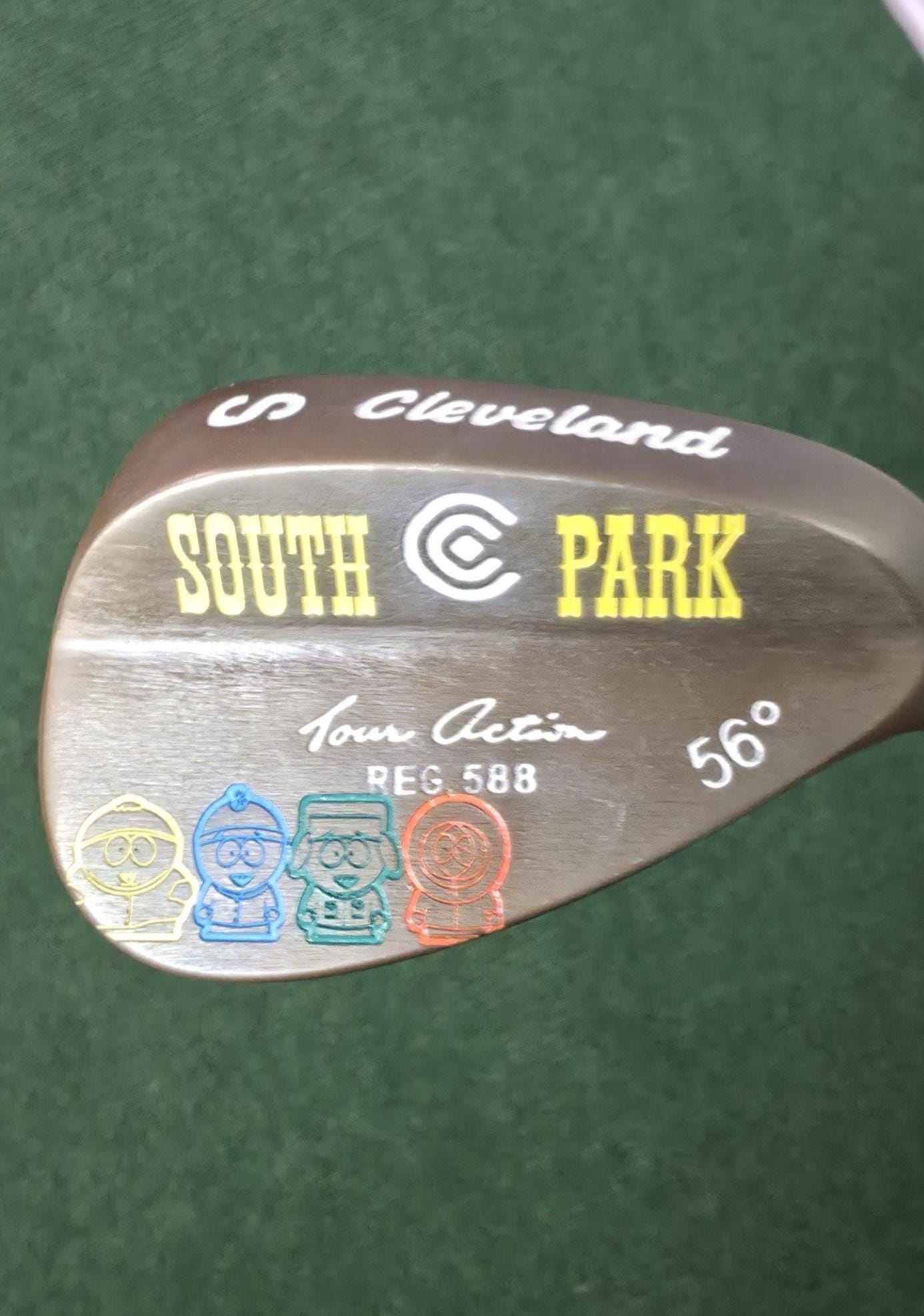 Custom Cartoon Themed Cleveland Tour Action 588 - 56 RH Golf Wedge - Collectible Cartman, Kyle, Stan, Kenny Wedge