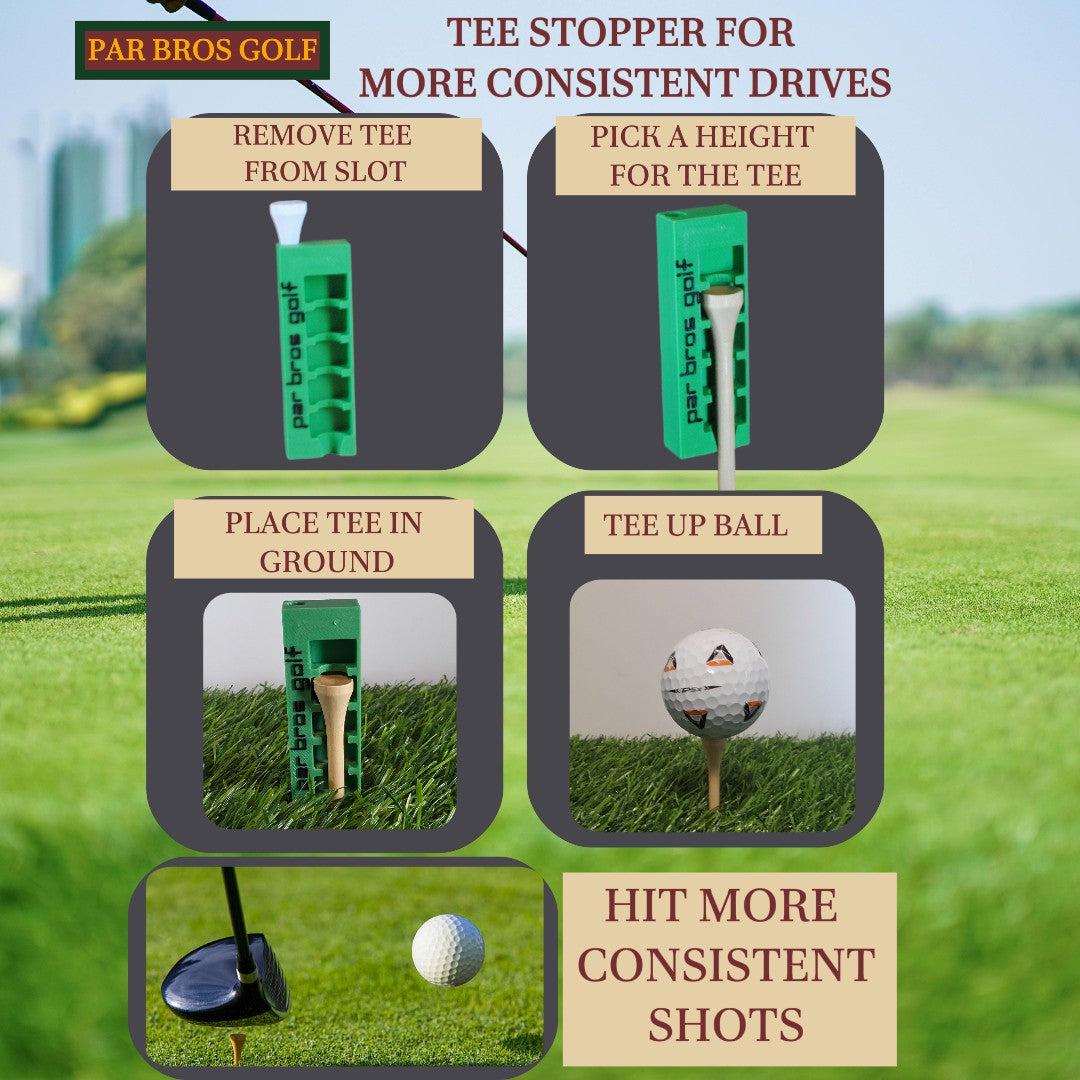 Tee Stopper with Ball Markers; Set of 2