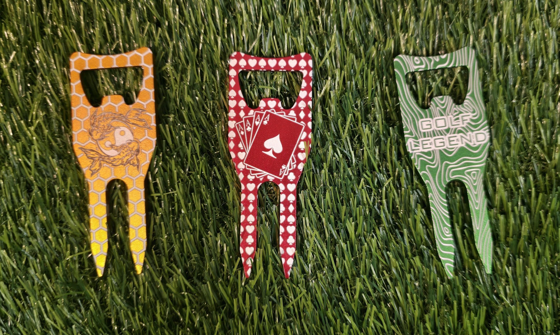 3-in1 Divot Tool with Ball Marker Holder and Bottle Opener