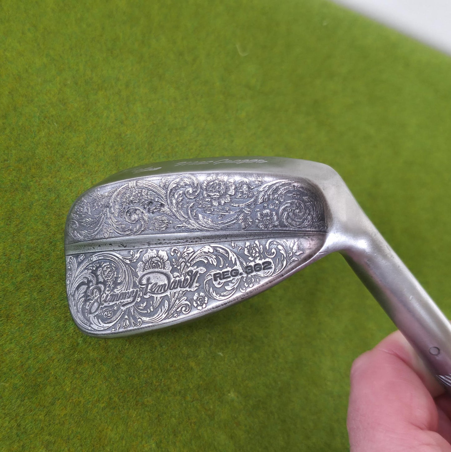 Vintage Custom Engraved MacGregor Tommy Armour Wedge Club Head Floral Art Golf Gift