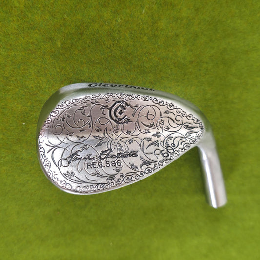 Custom Engraved Cleveland Golf Wedge | 60 Degree Lob Wedge | Floral Scrollwork Design