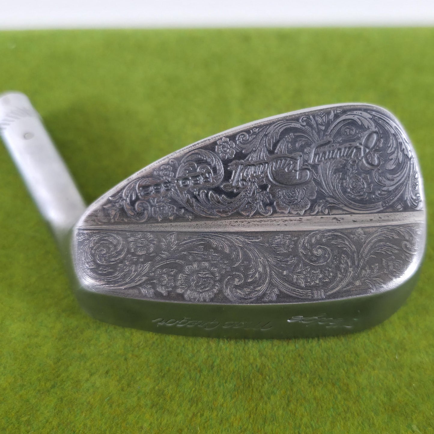 Vintage Custom Engraved MacGregor Tommy Armour Wedge Club Head Floral Art Golf Gift