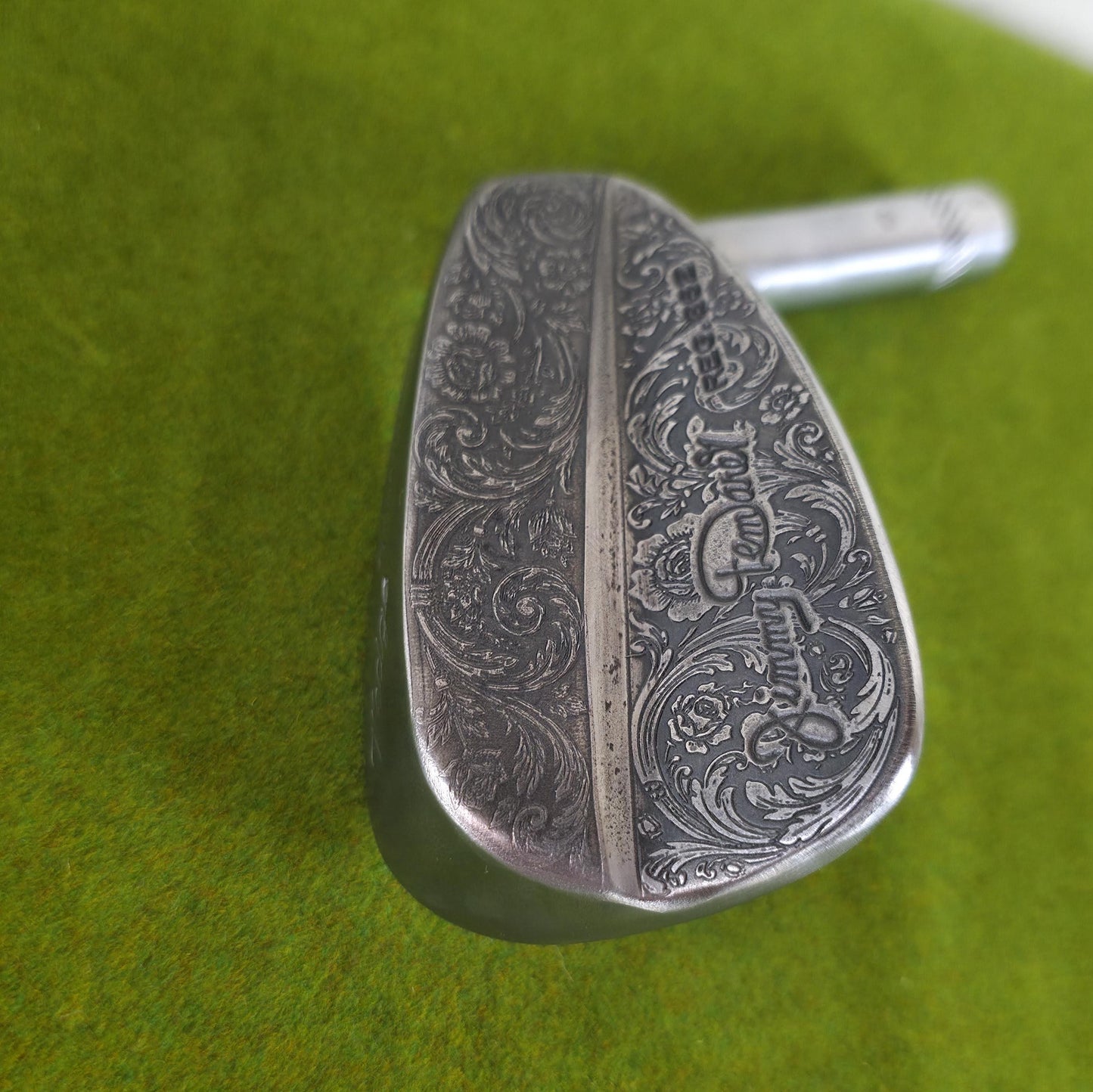 Vintage Custom Engraved MacGregor Tommy Armour Wedge Club Head Floral Art Golf Gift