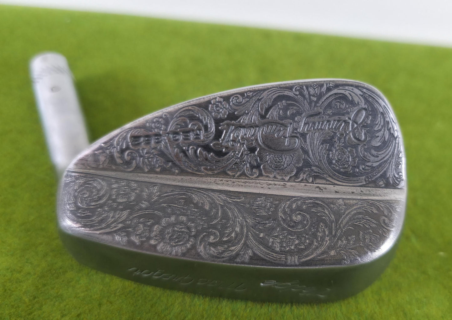 Vintage Custom Engraved MacGregor Tommy Armour Wedge Club Head Floral Art Golf Gift