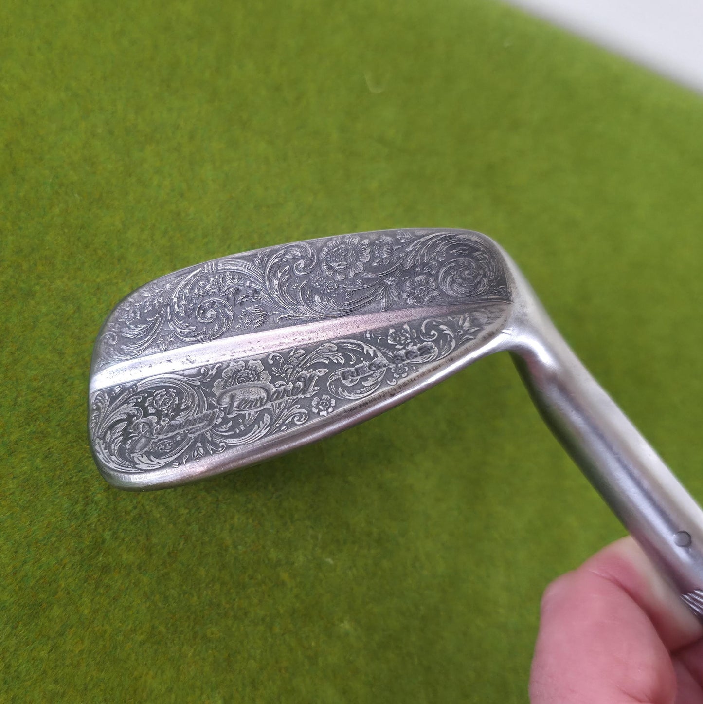 Vintage Custom Engraved MacGregor Tommy Armour Wedge Club Head Floral Art Golf Gift
