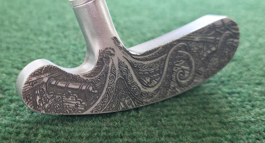 Custom Kraken Golf Putter Engraved Nautical Sea Monster Blade Handcrafted Premium Golf Gift