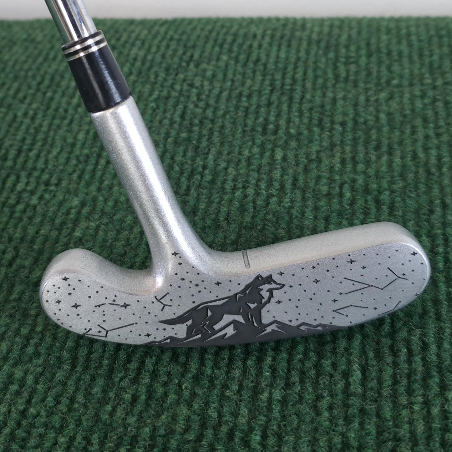 Celestial Wolf Custom Engraved Golf Putter – Constellation Night Sky Blade