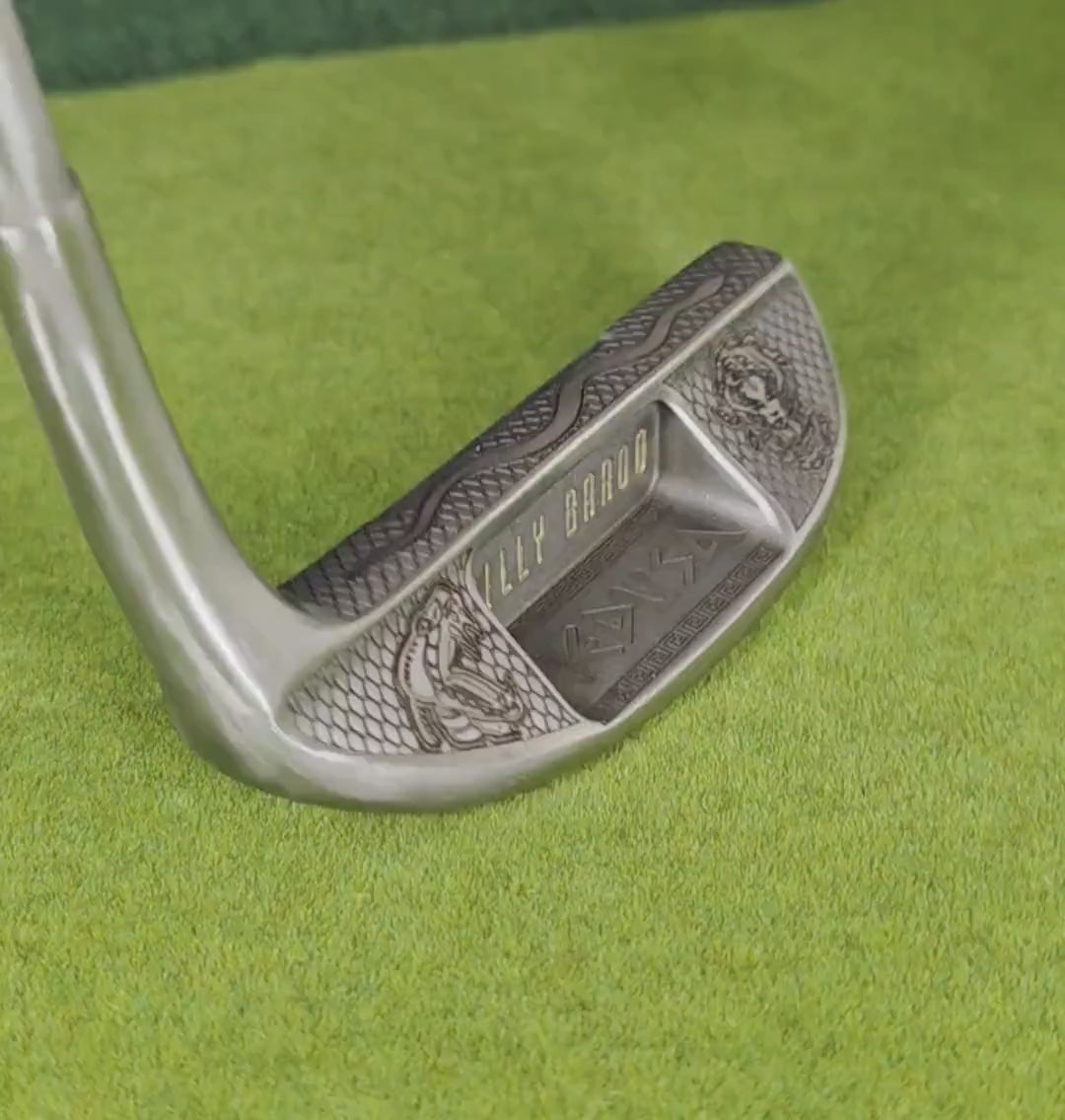 Medusa Engraved Ray Cook Putter – Billy Baroo Mythology Golf Collectible