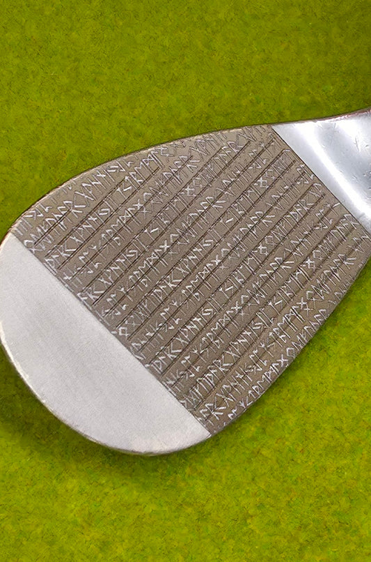 Viking Rune Wedge; Custom Engraved Golf Club