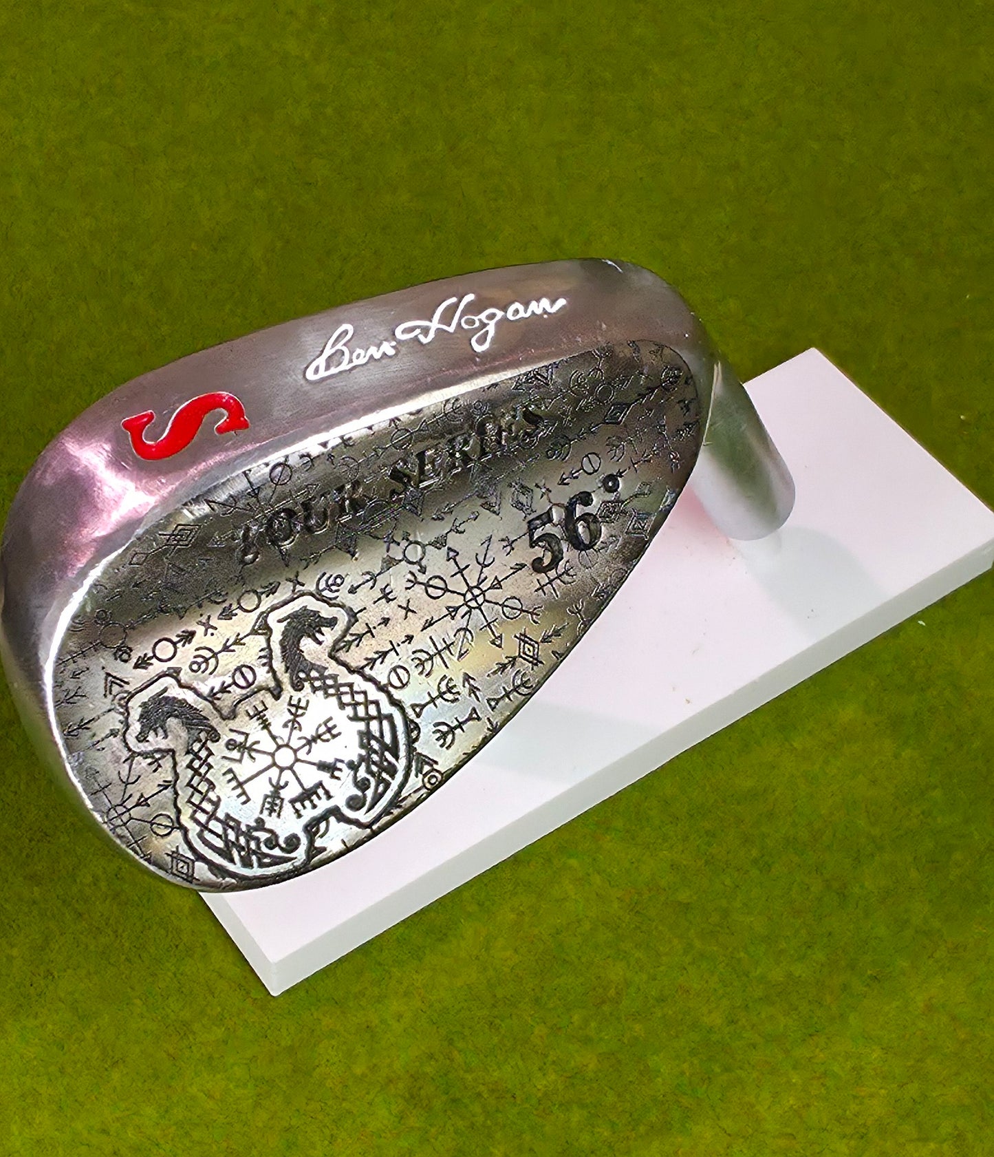 Viking Rune Wedge; Custom Engraved Golf Club